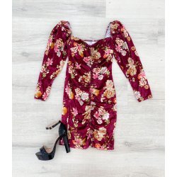 Vestido terciopelo flores