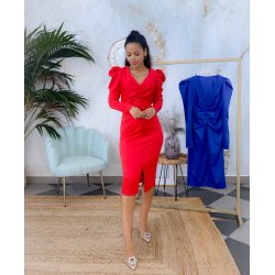 Vestido cóctel botoncitos