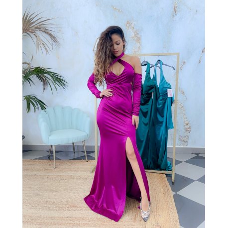 Vestido escote cruzado