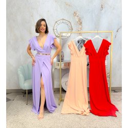 Vestido manga volante