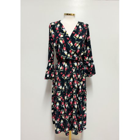 Vestido lazada flores