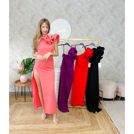 Vestido cóctel volante