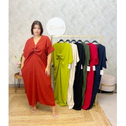 Vestido túnica abalorios