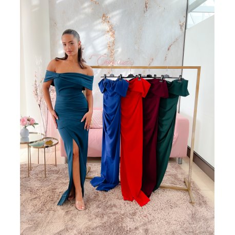 Vestido escote barco