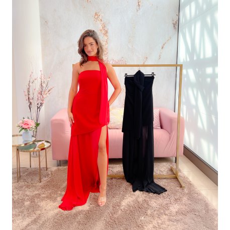 Vestido con transparencia