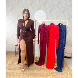 Vestido detalle cuello