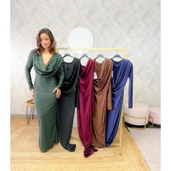 Vestido escote buche