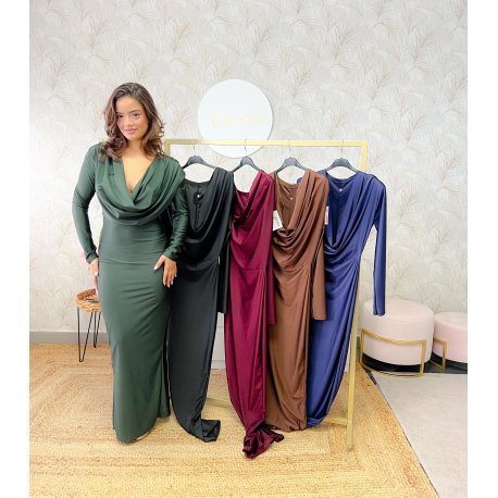 Vestido escote buche