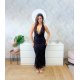 Vestido halter cuello