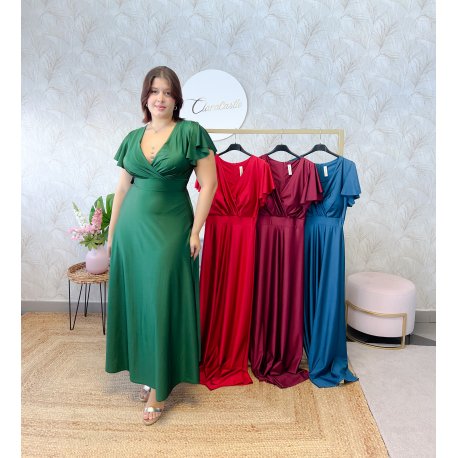 Vestido manga volante